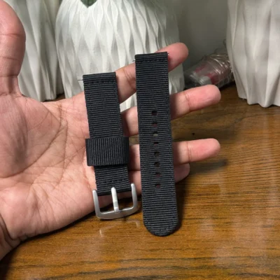 Black Nylon Strap 22mm