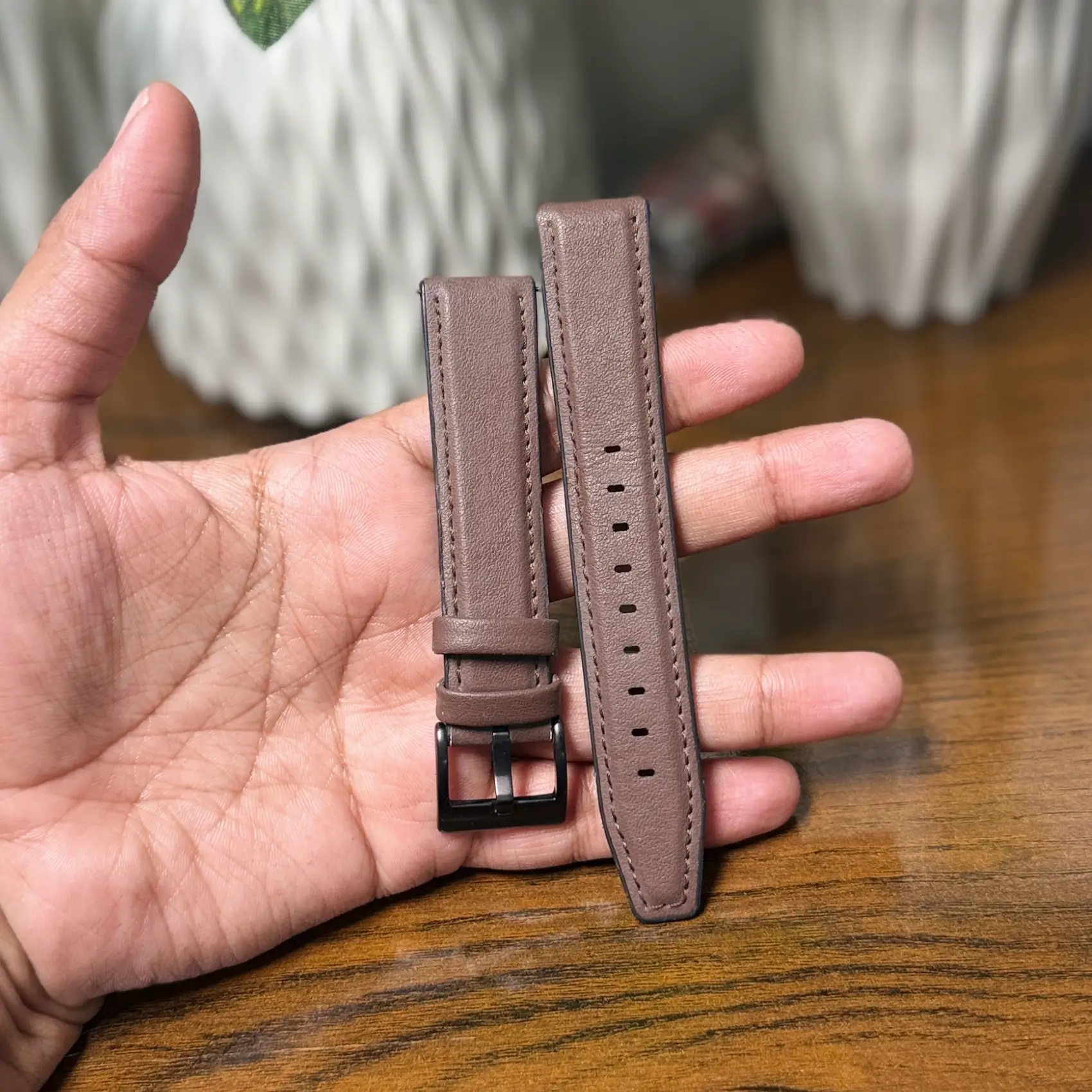 Brown Leather Strap 20mm