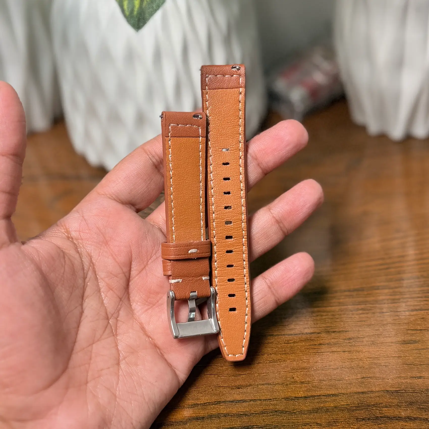 Light Brown Leather Strap 18mm - Image 2