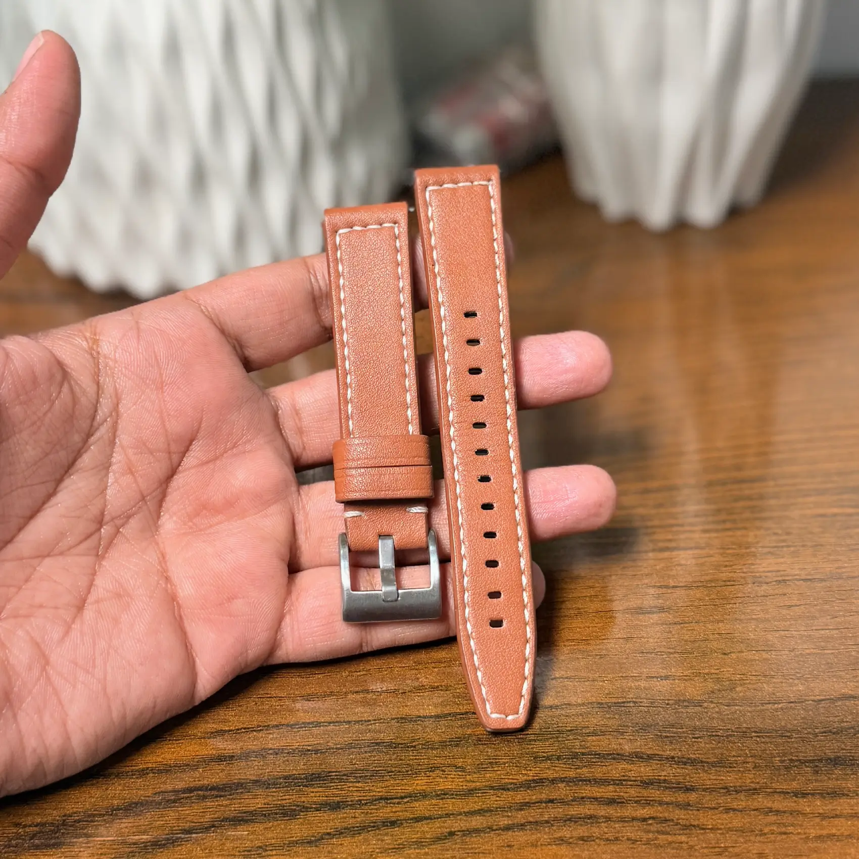 Light Brown Leather Strap 18mm